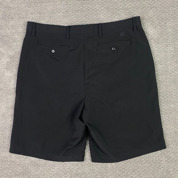 FootJoy Shorts Men's 38 Black 10" Golf Performance Stretch Flat Front - Picture 3 of 13